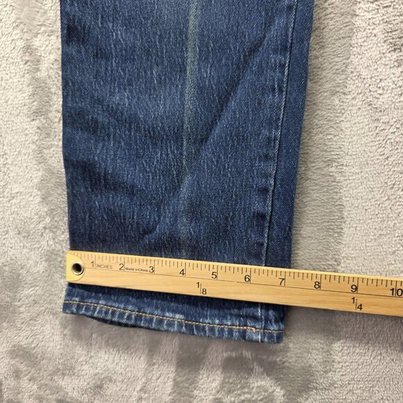 Lucky Brand Jeans Womens 4 27 Blue Authentic Straight Crop Mid Rise Distressed - Picture 15 of 15